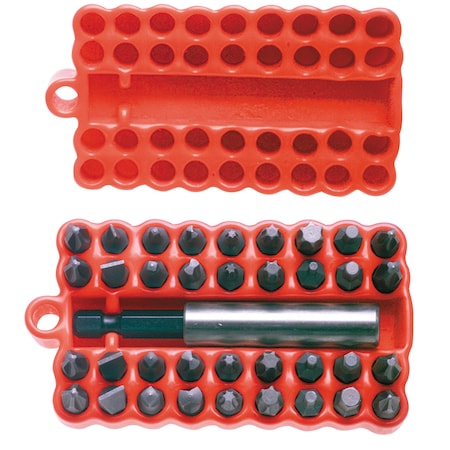 Urrea Screwdriver bits with magnetic adapter, Set of 37 Pc 61927